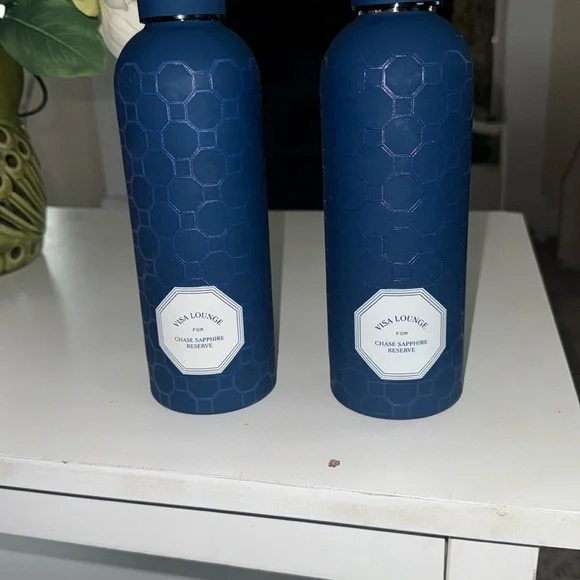 Sapphire Reserve Aluminum Water Bottle Visa Paris 2024 Commemorative Plastic Cup - Picture 3 of 4